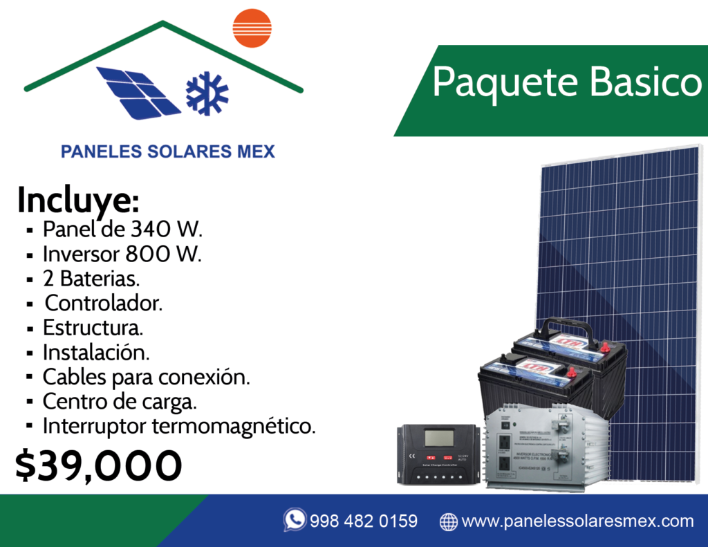 Kit Autonomo 1 Panel Solar 340W e Inversor 800W